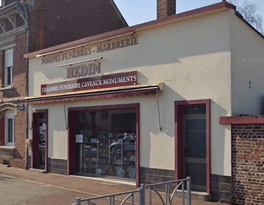 Photographie de la Pompes Funèbres Marbrerie Hedin de Montdidier
