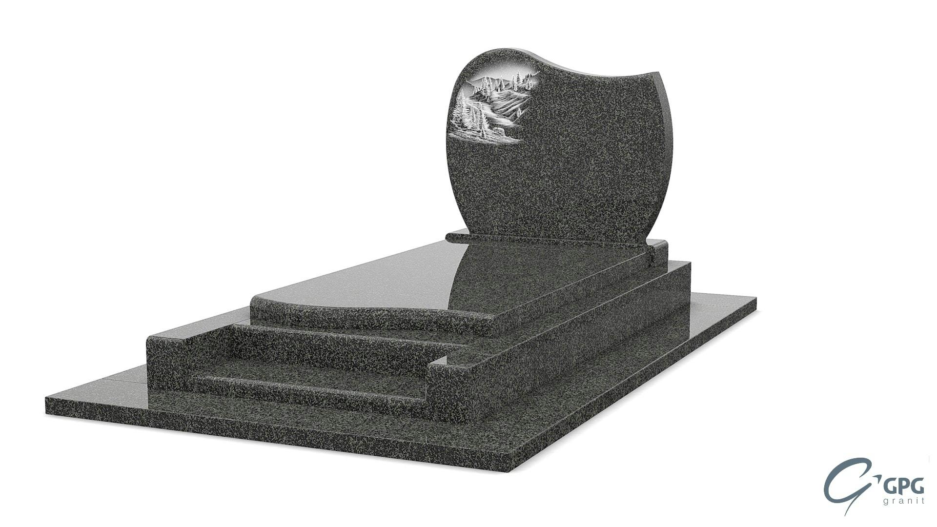 monument en granit noir