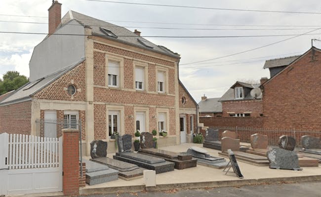 Photographie de la Pompes Funèbres Marbrerie Grenier Nicolas de Roye
