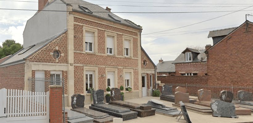 Photographie de la Pompes Funèbres Marbrerie Grenier Nicolas de Roye