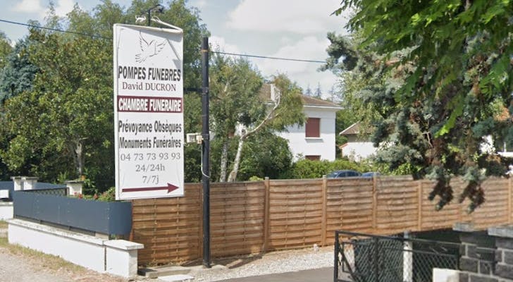 Photographie Pompes Funèbres Marbrerie DUCRON de Lezoux