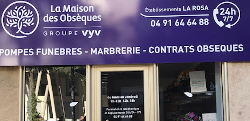 panneaux pompes funèbres La maison des obsèques ets. La rosa