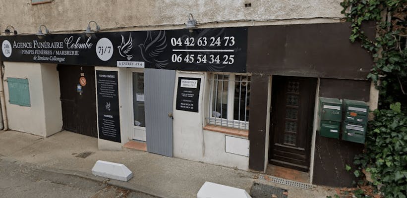 Photographie de l'Agence Funéraire Colombe de Simiane-Collongue