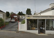 Devanture de Pompes Funèbres et Marbrerie HEUCLIN -Dignité Funéraire