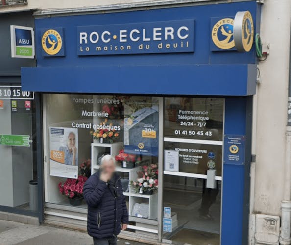 Photographie de la Pompes Funèbres Roc-Eclerc de Lilas
