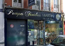 Devanture de Pompes Funèbres Martin