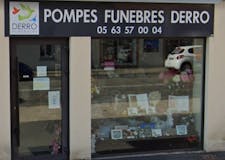 Devanture de Pompes Funèbres Derro