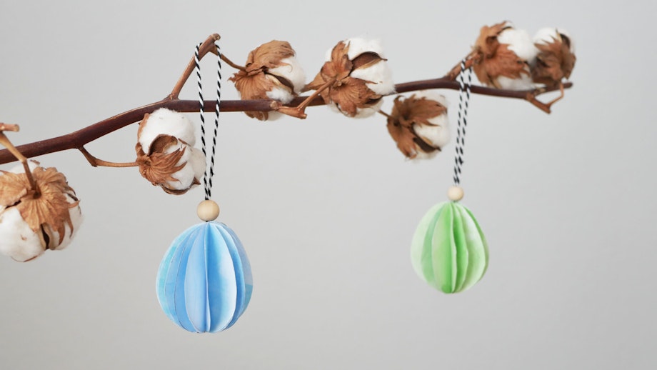 Ostereier aus Papier