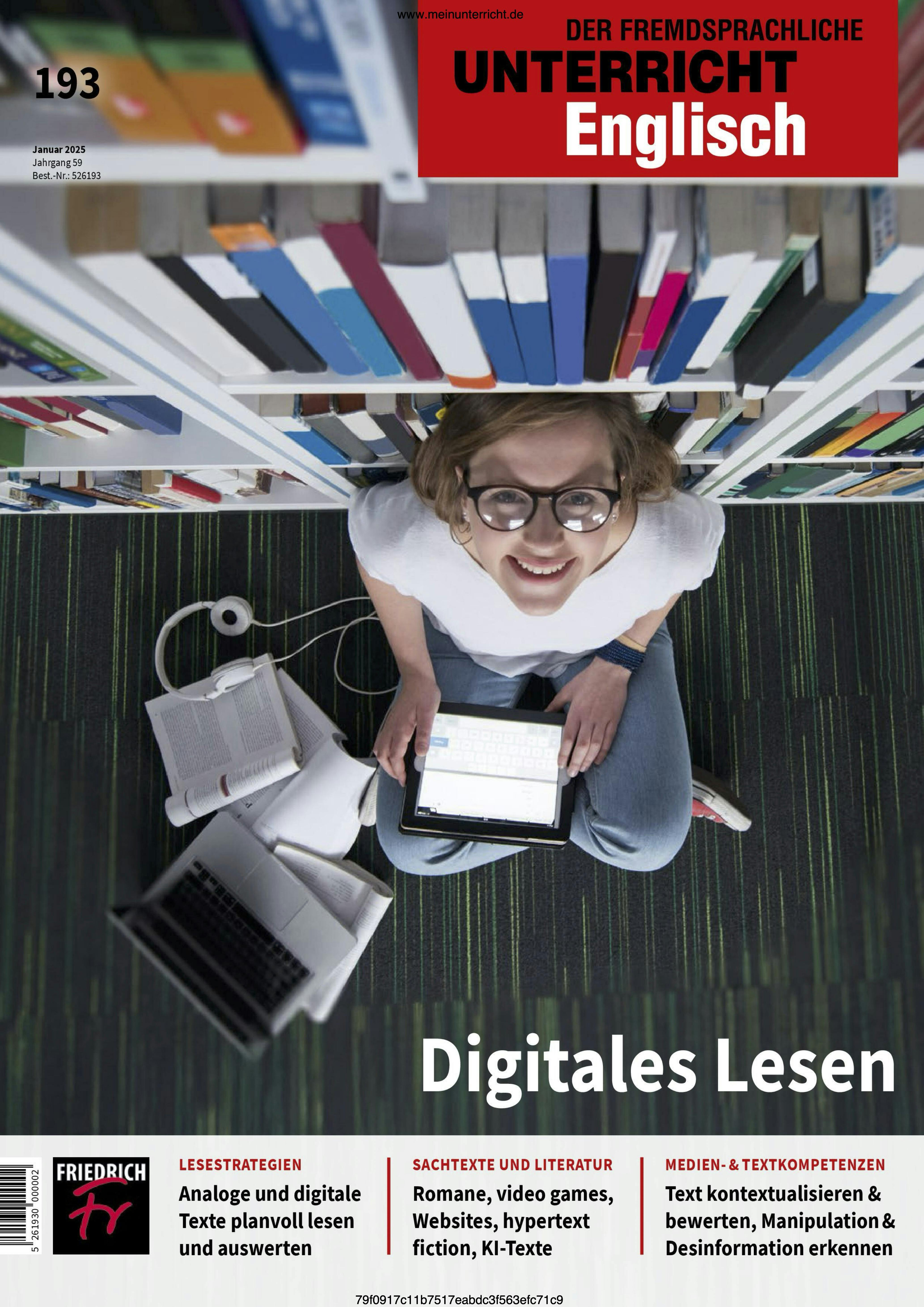 Cover_Unterricht Englisch_Digitales Lesen