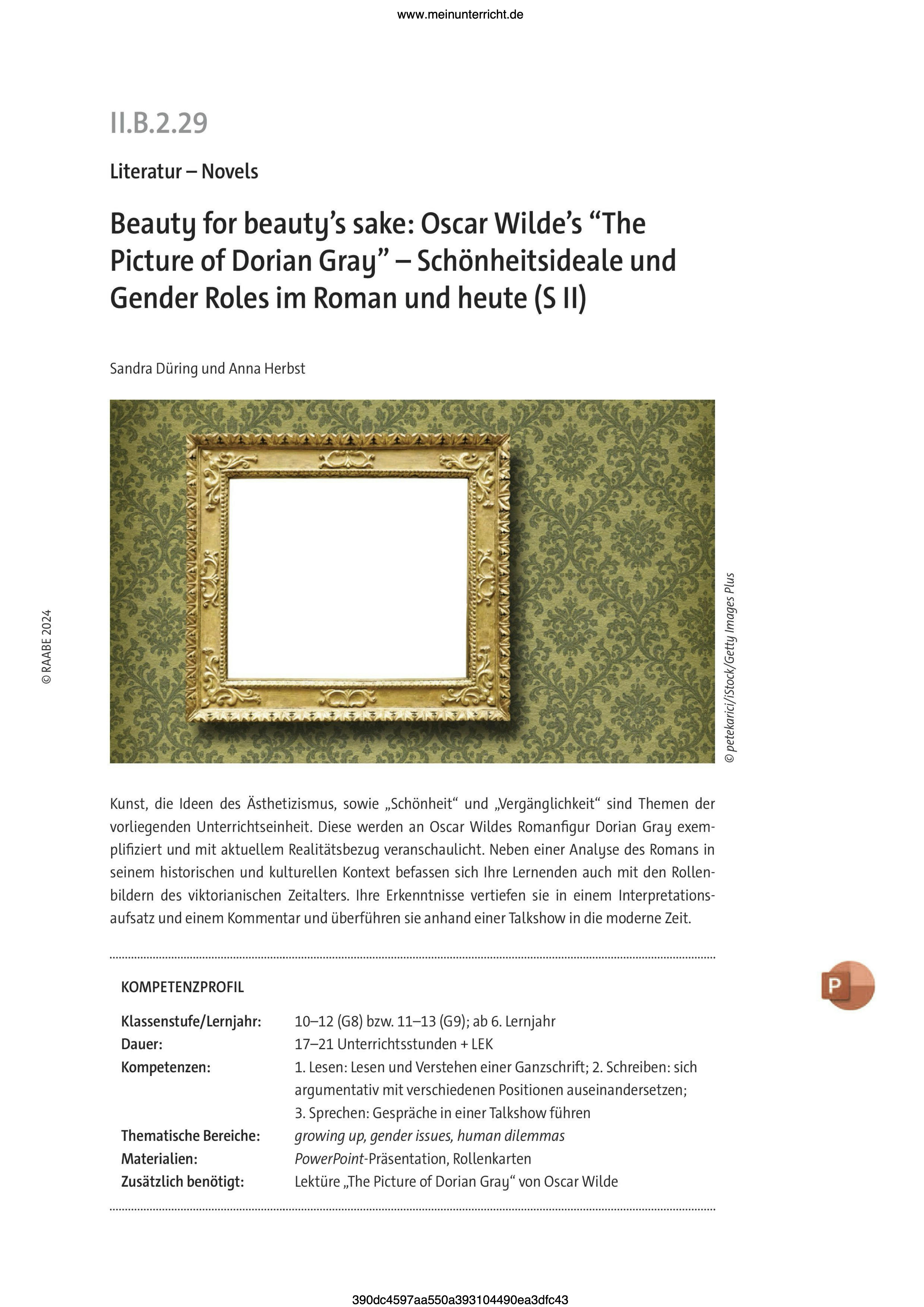 Cover_Beauty for beauty's sake: Oscar Wilde's 'The Picture of Dorian Gray'
