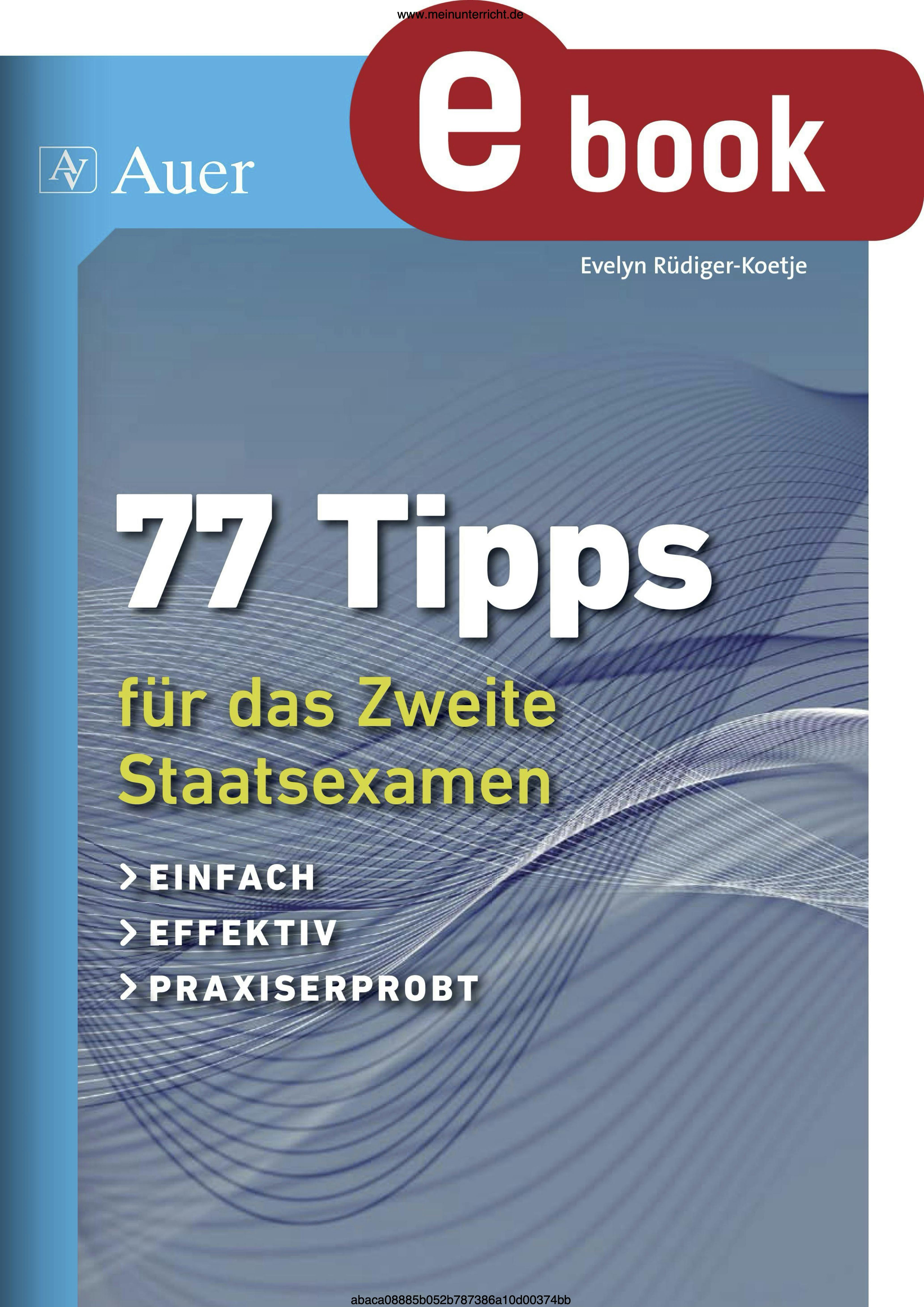 Cover_77 Tipps für das Zweite Staatsexamen