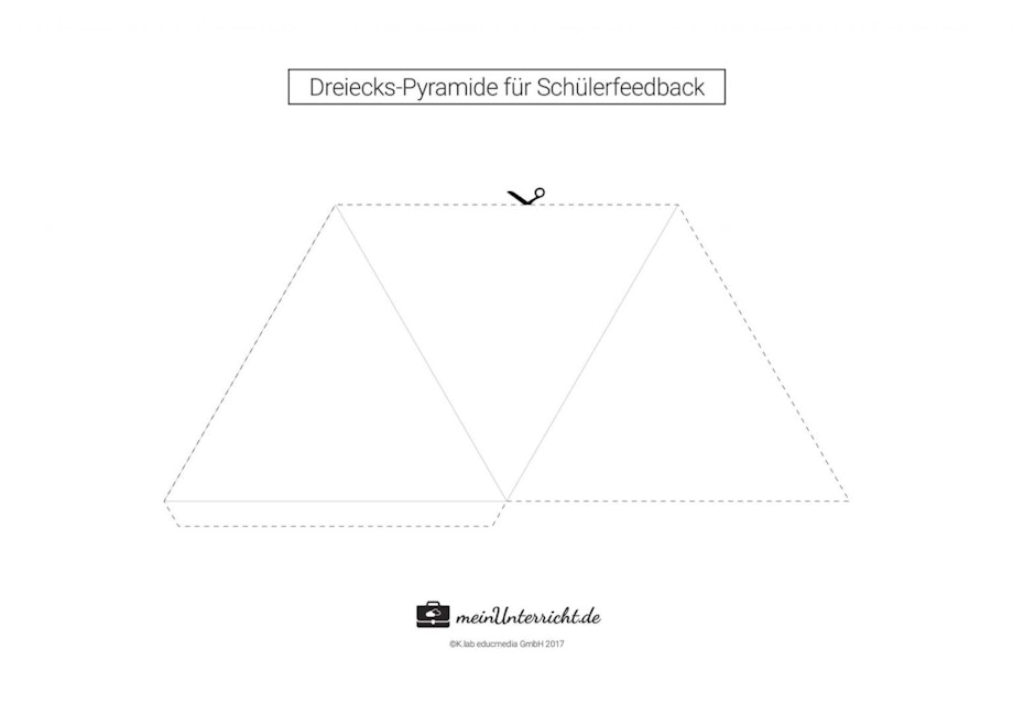 Dreiecks-Pyramide für Schülerfeedback