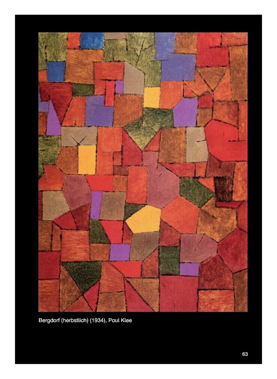 Kunst_Unterrichtseinheit zumThema Bergdorf (herbstlich) von Paul Klee mit biografischen Hinweisen zum Künstler