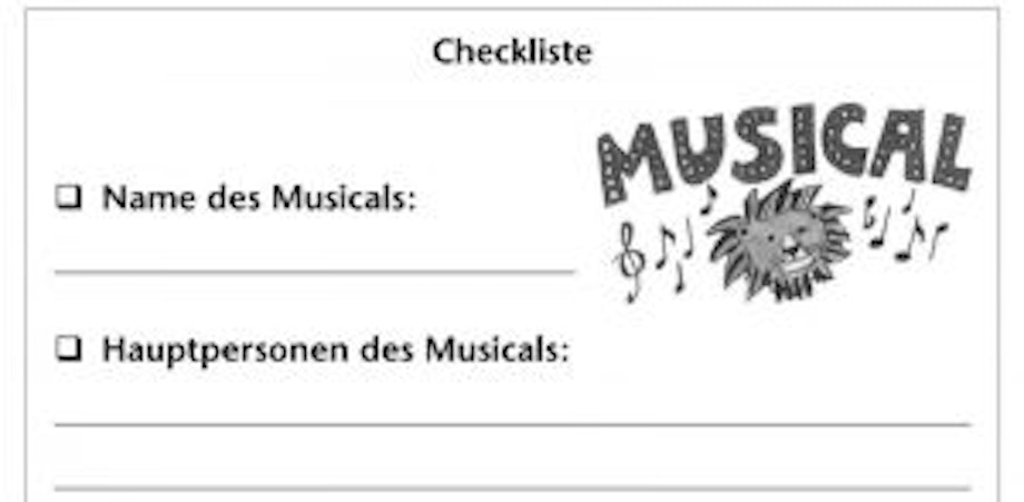 Arbeitsblätter des Auer Verlags zum Thema Medienkompetenz im Fach Musik. Die Schüler und Schülerinnen lösen verschiedene lustige Aufgaben, unter anderem führen sie eine Recherche über Musicals durch.