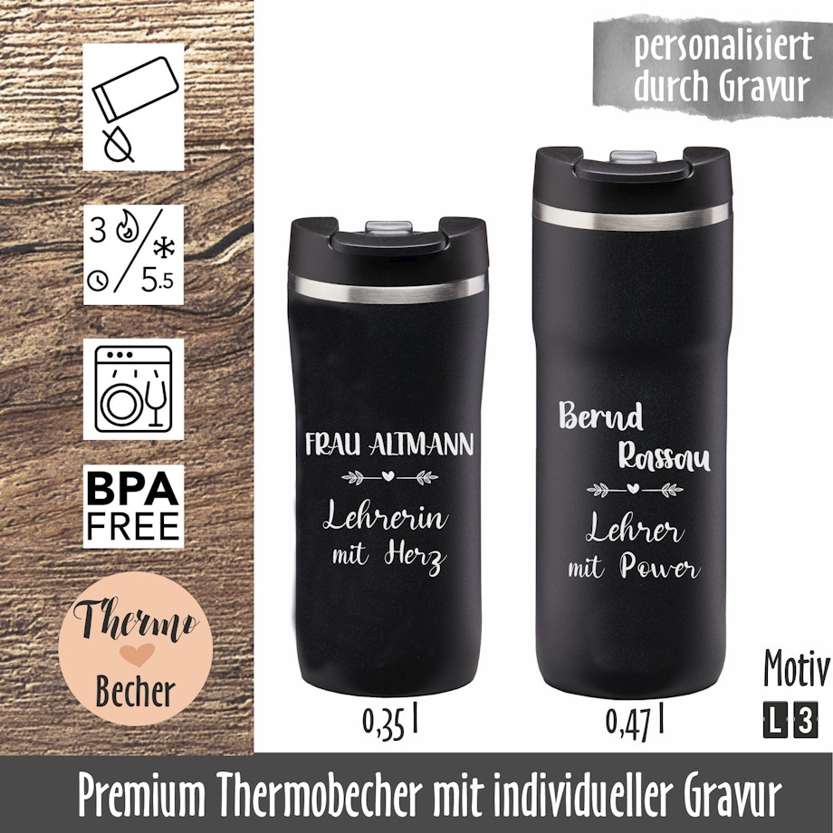 Geschenk für Lehrer - Thermobecher