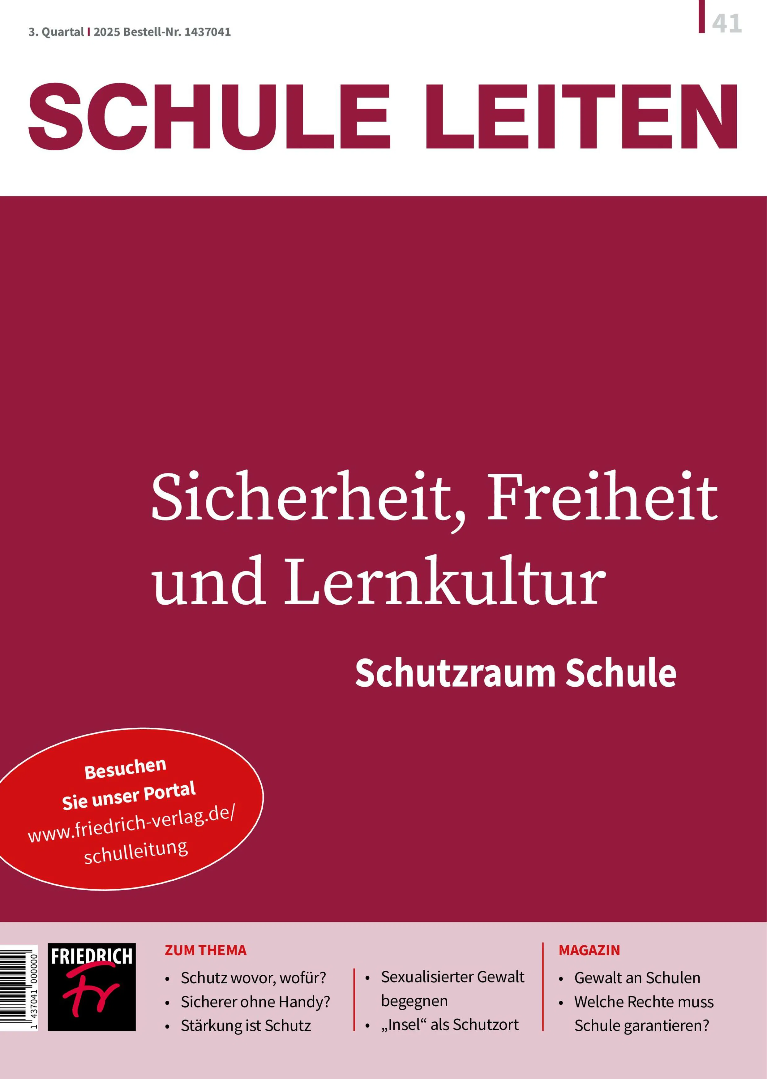 Fachzeitschrift Schule leiten vom Friedrich Verlag