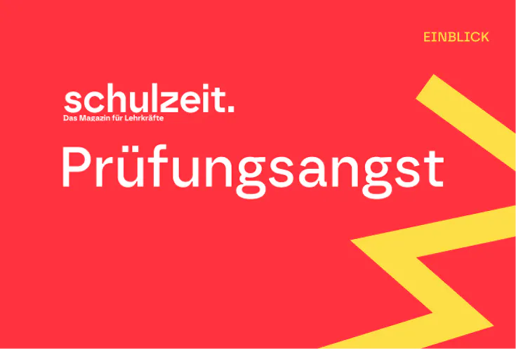 Illustration zum Artikel über Prüfungsangst im Lehrkräftemagazin schulzeit.