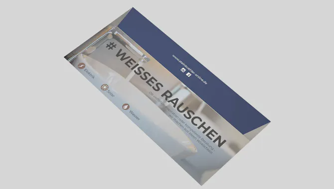 Ein Briefumschlag mit einem Hashtag "Weisses Rauschen" - Digitalisierung Handwerk von der Meisterstück Agency aus Köln.