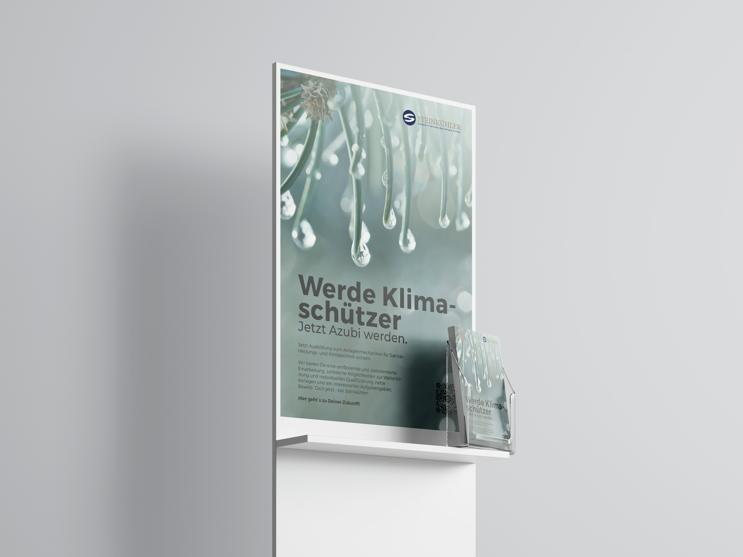 oster zur Mitarbeitergewinnung des Unternehmens Steinkühler - Digitalisierung Handwerk von der Meisterstück Agency aus Köln.
