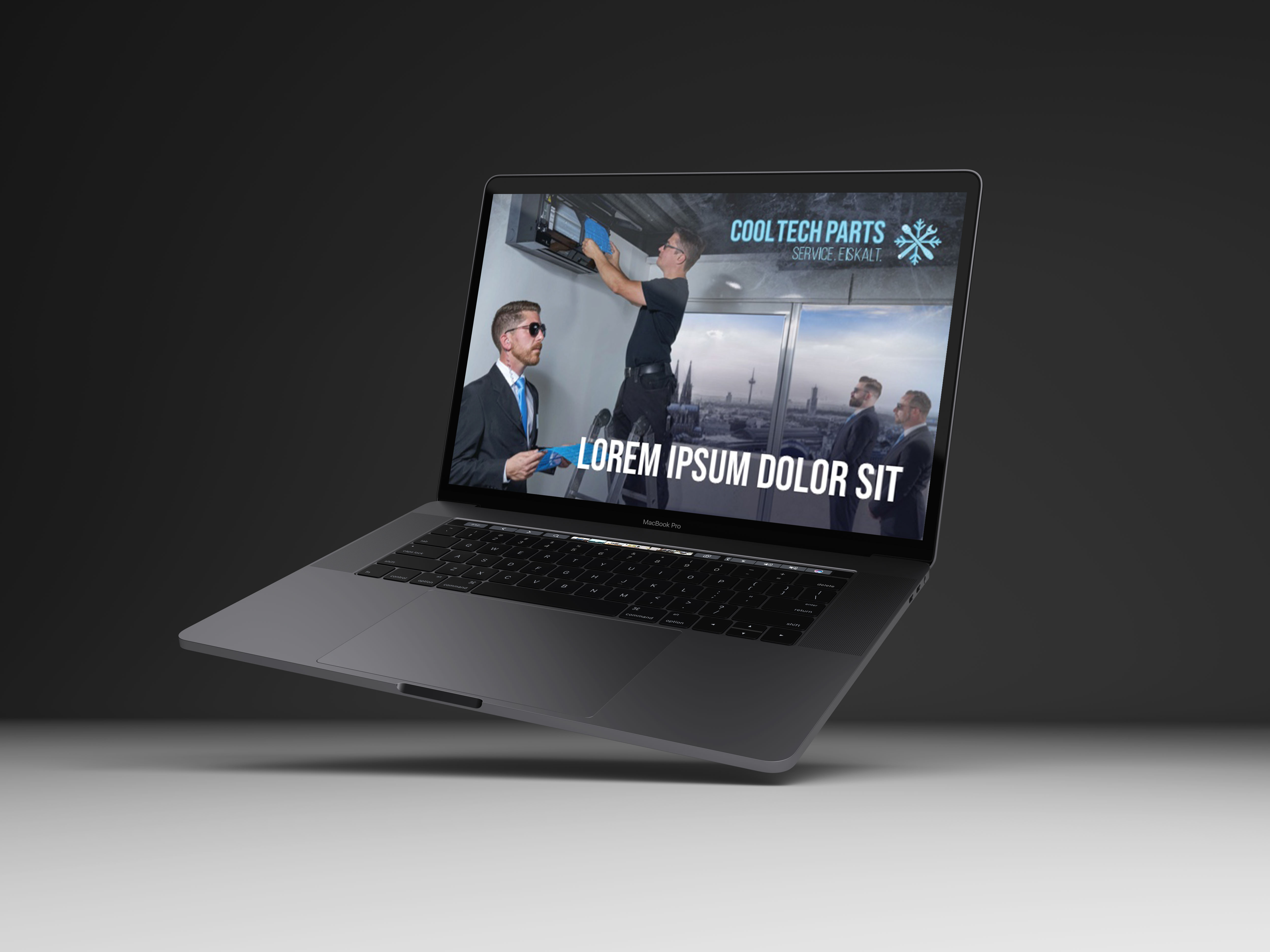 Digitales Newsletter MockUp des Unternehmens Cool Tech Parts - Digitalisierung im Handwerk, von der Meisterstück Agency aus Köln