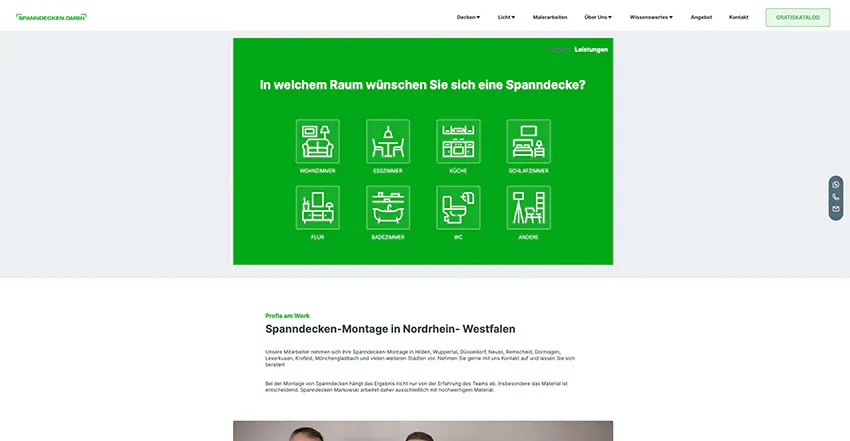 Spannedecken Markowski Die Obeneinrichter - Digitale Kundengewinnung im Handwerk