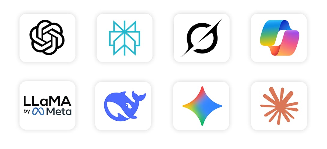 genai lens llm monitoring logos