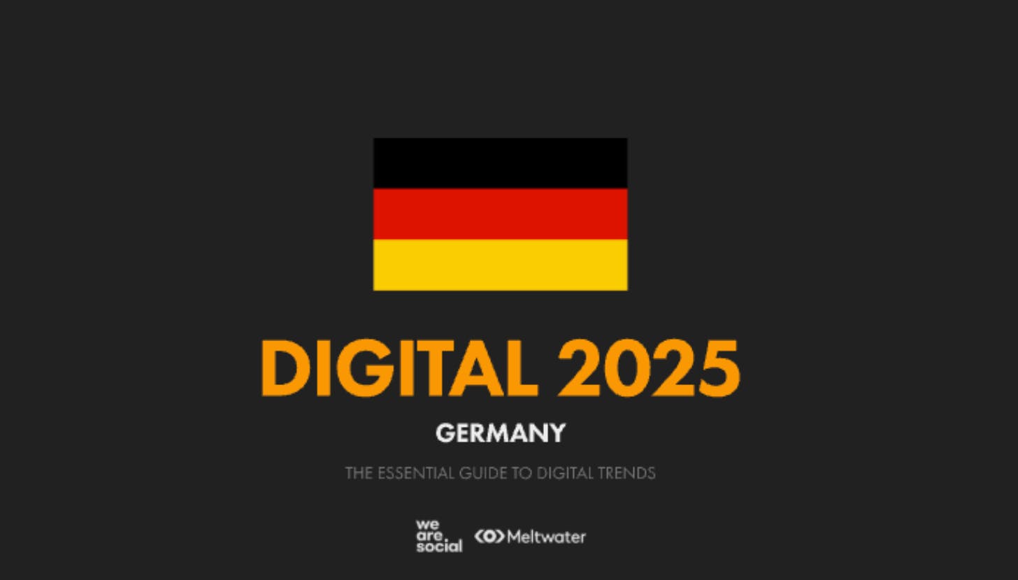 Digital Report 2025 zusammen mit we are social und meltwater