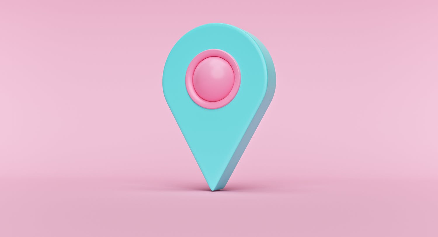 There is a goal to every customer journey and this image of a giant map pin symbolizes that goal point. 