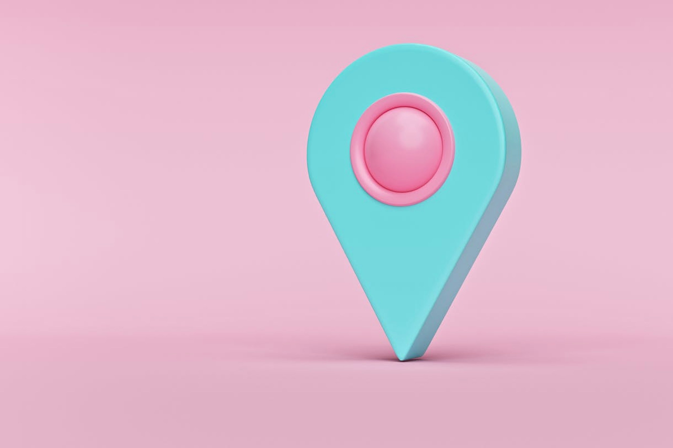 There is a goal to every customer journey and this image of a giant map pin symbolizes that goal point.