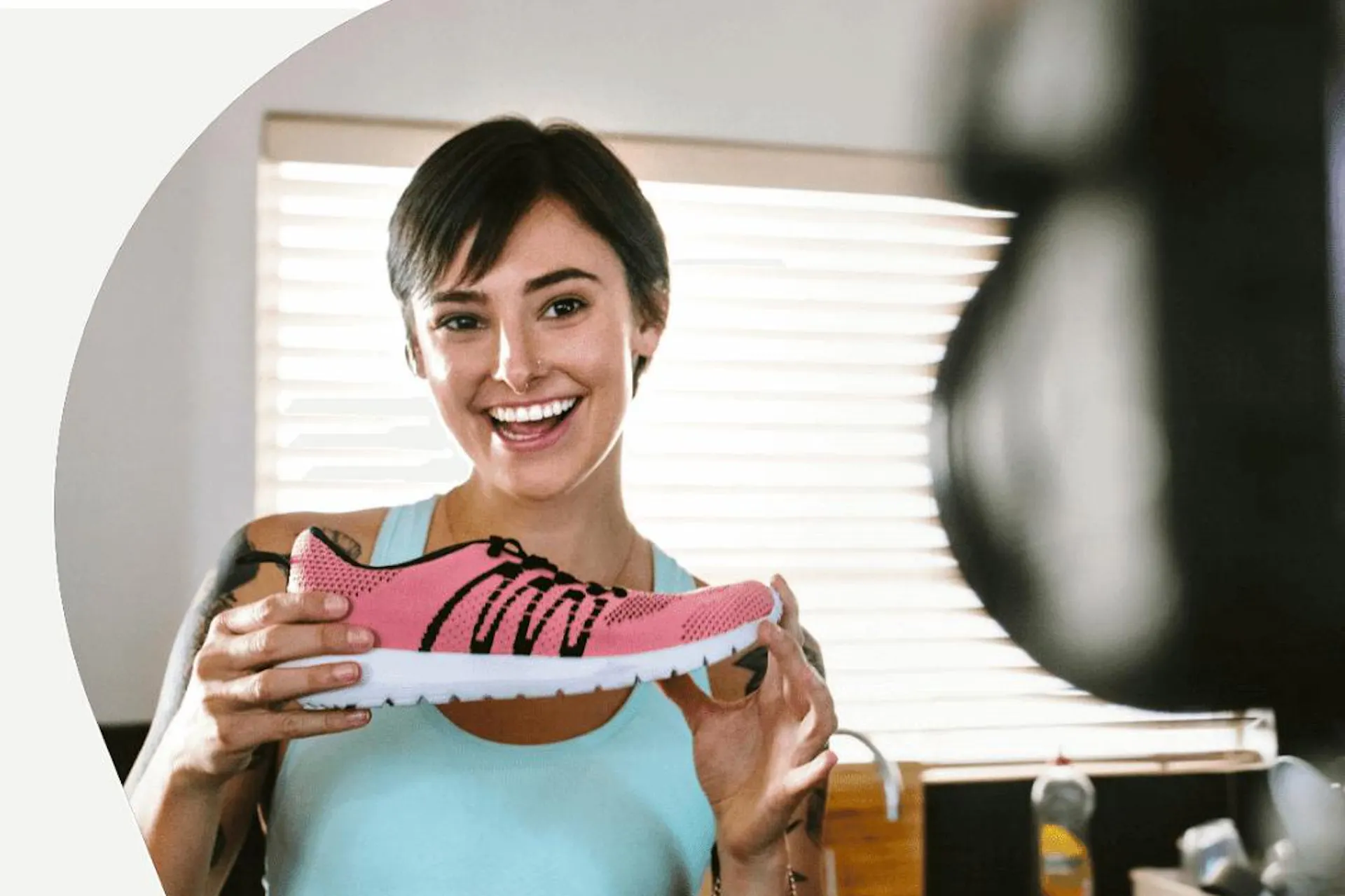 Photo of a young sports influencer showcasing how brand ambassador programs work