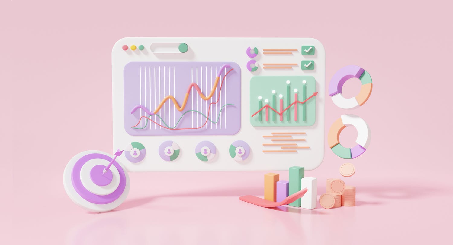 This image for a blog about database normalization shows a screen displaying graphs and charts.