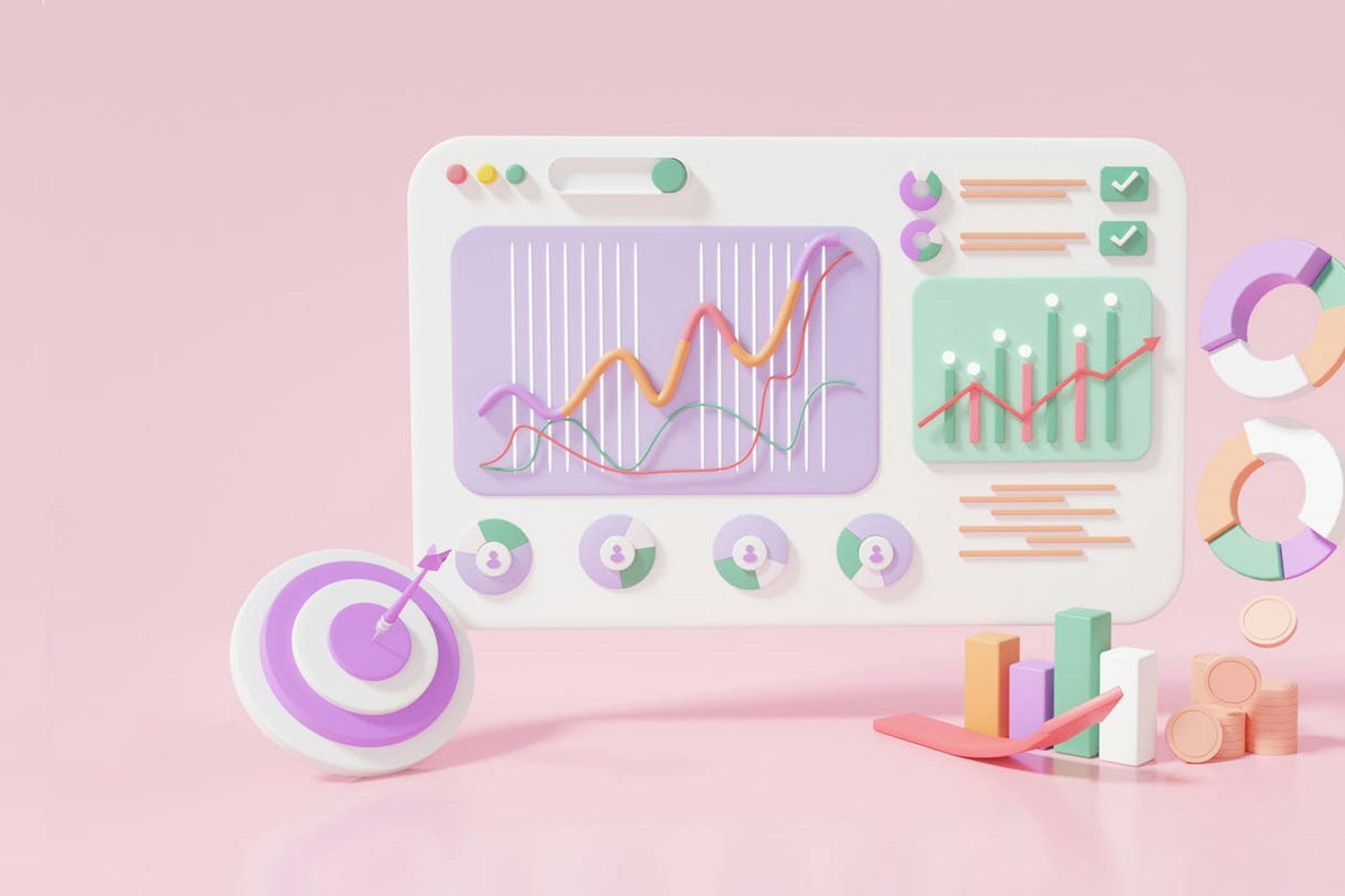 This image for a blog about database normalization shows a screen displaying graphs and charts.