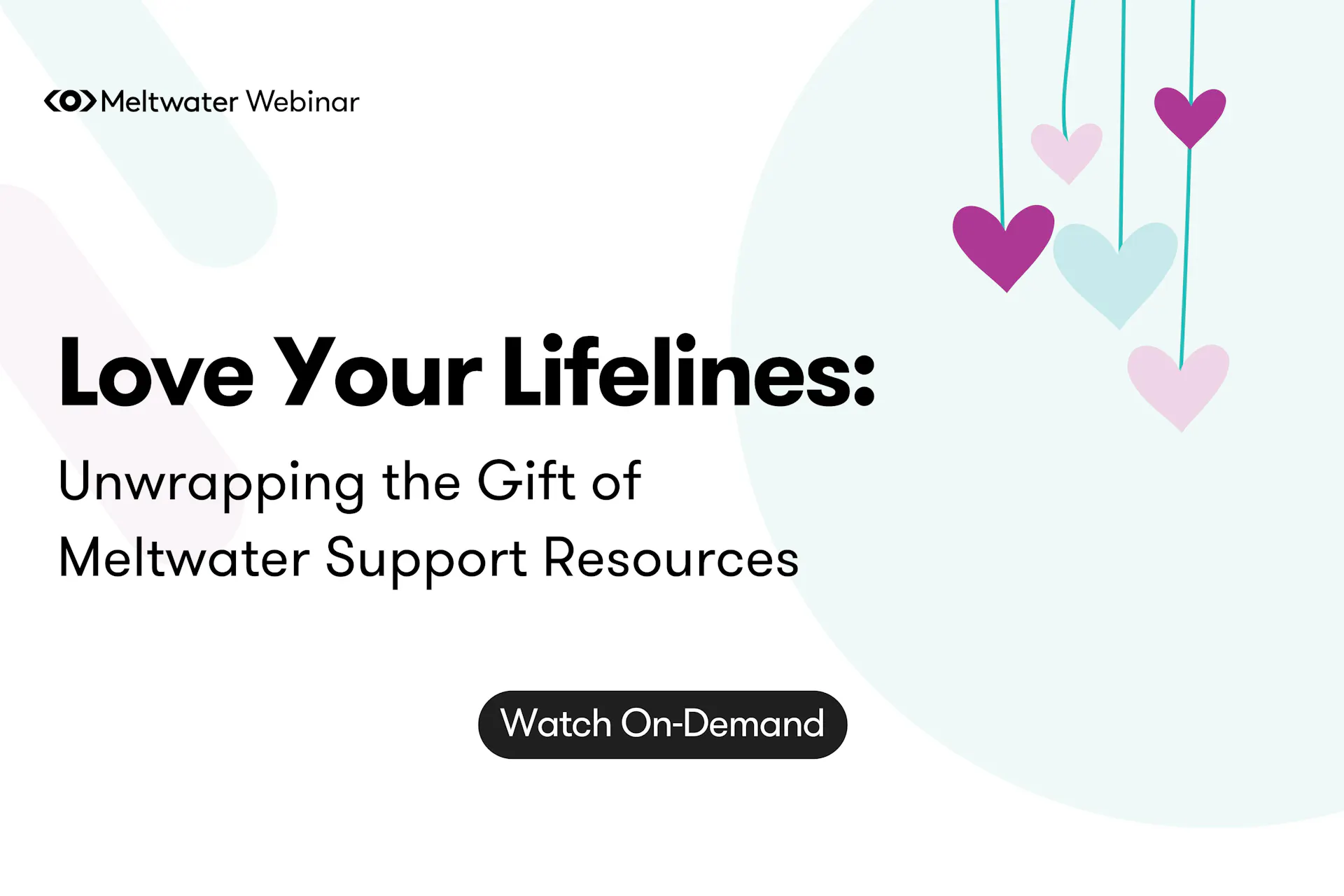 image of the cover for the Love Your Lifelines: Unwrapping the gift of Meltwater Support Resources Webinar