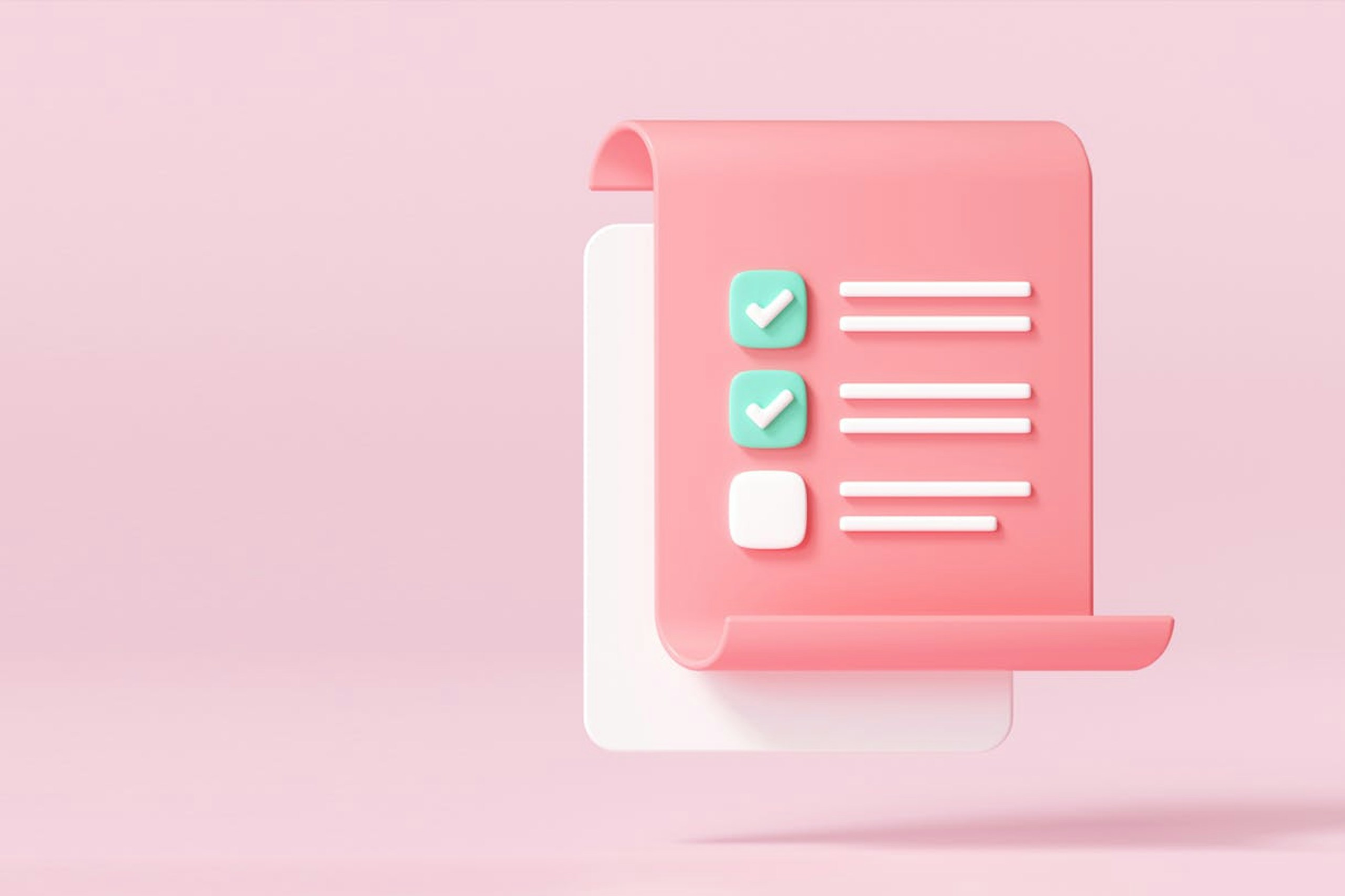 A giant checklist with two items checked off the list. A PR manager has a number of tasks to do in their day, so having a clearly defined checklist is critical to executing on a public relations strategy.