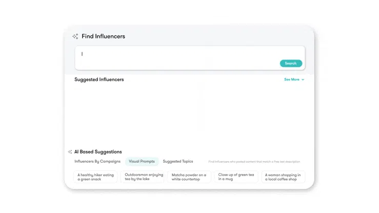 Meltwater influencer discovery tool animated product screen