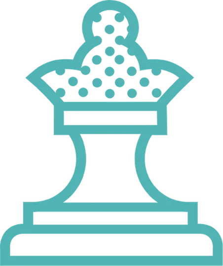 Man sieht das Icon einer Schachfigur als Verbildlichung für das Sammeln von Wettbewerbsdaten