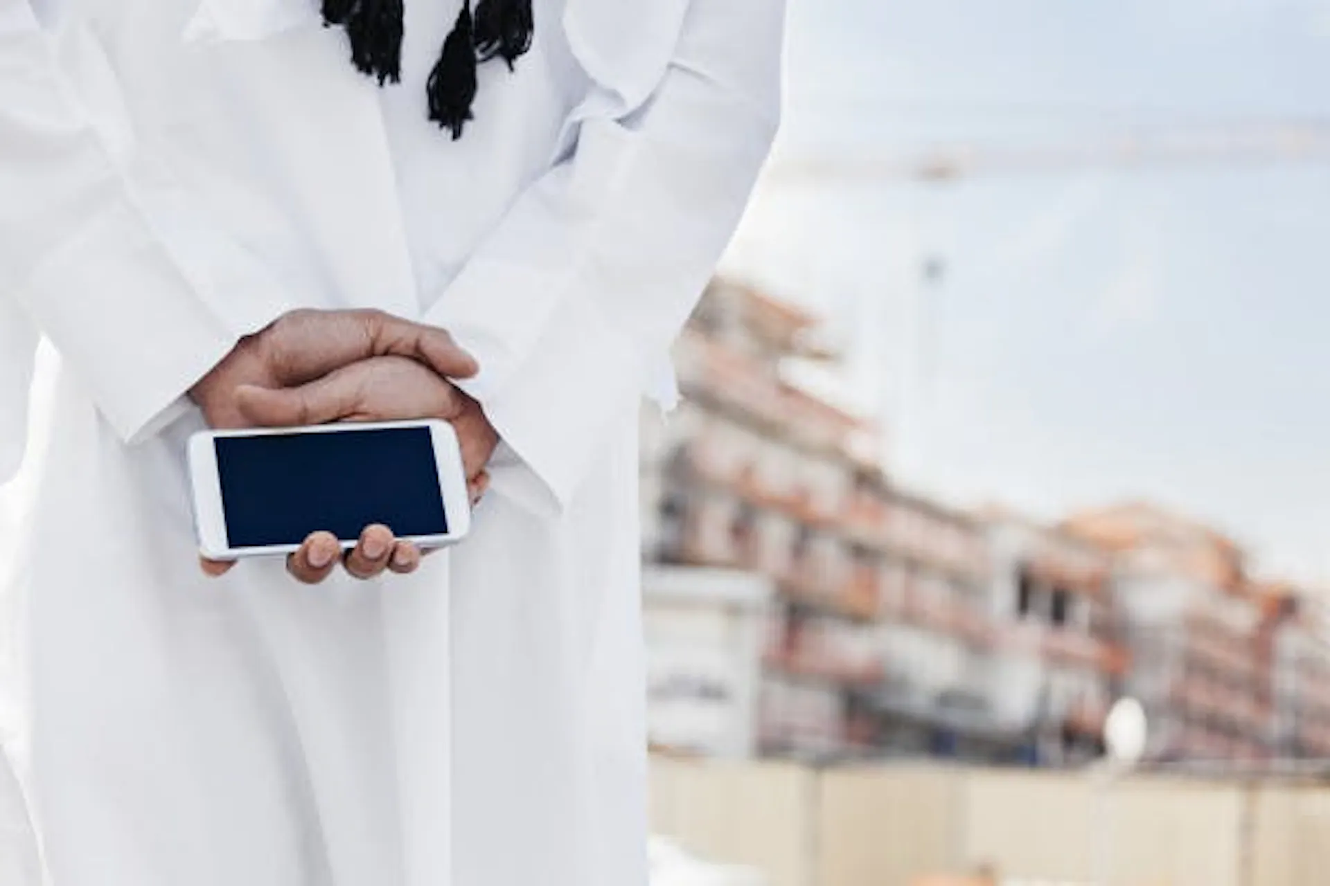 Ramadan social media strategy man smartphone