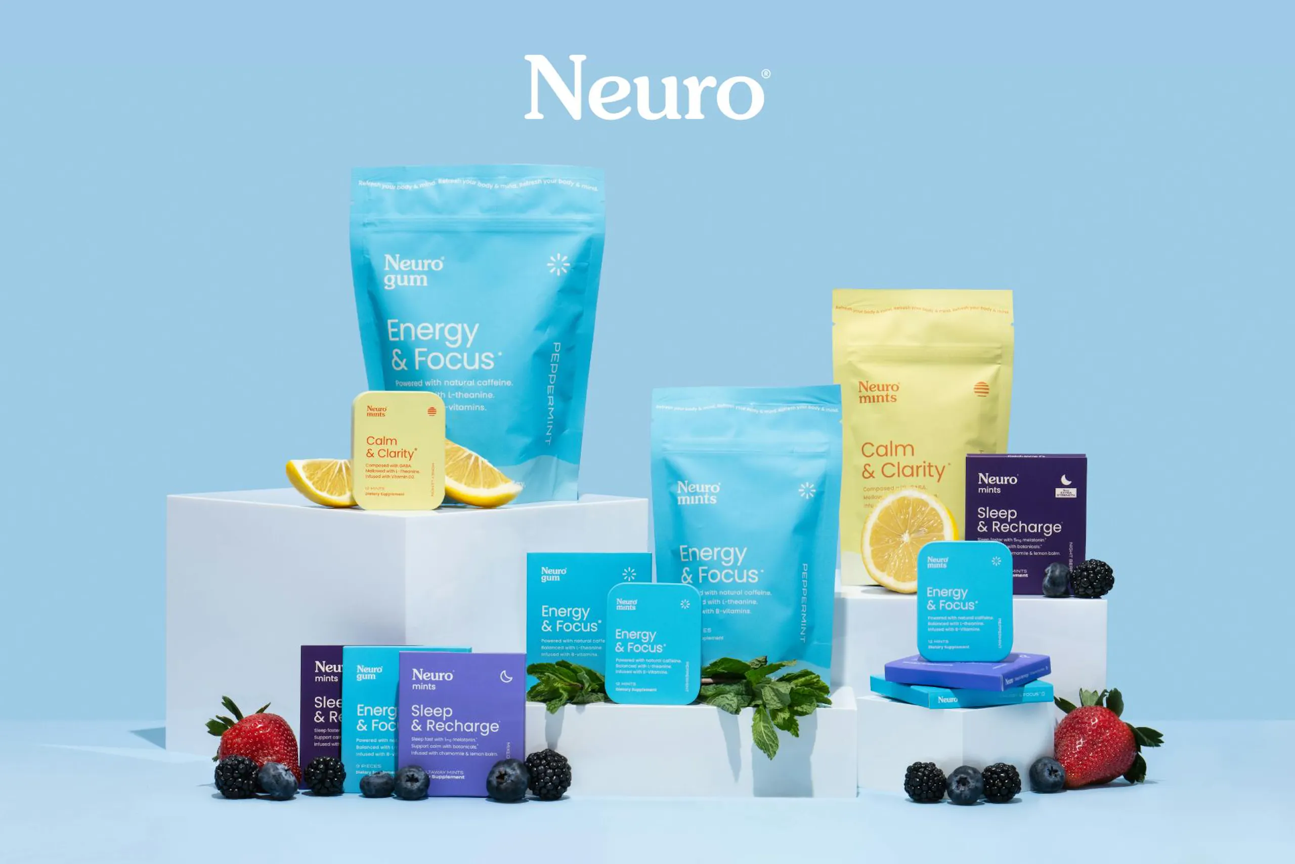 Multiple Neuro products on display