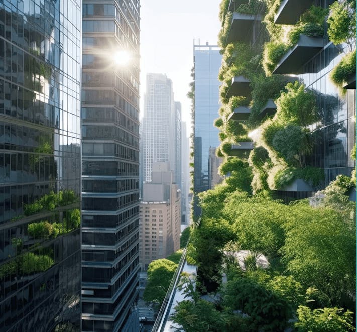 Photo of a sustainable city