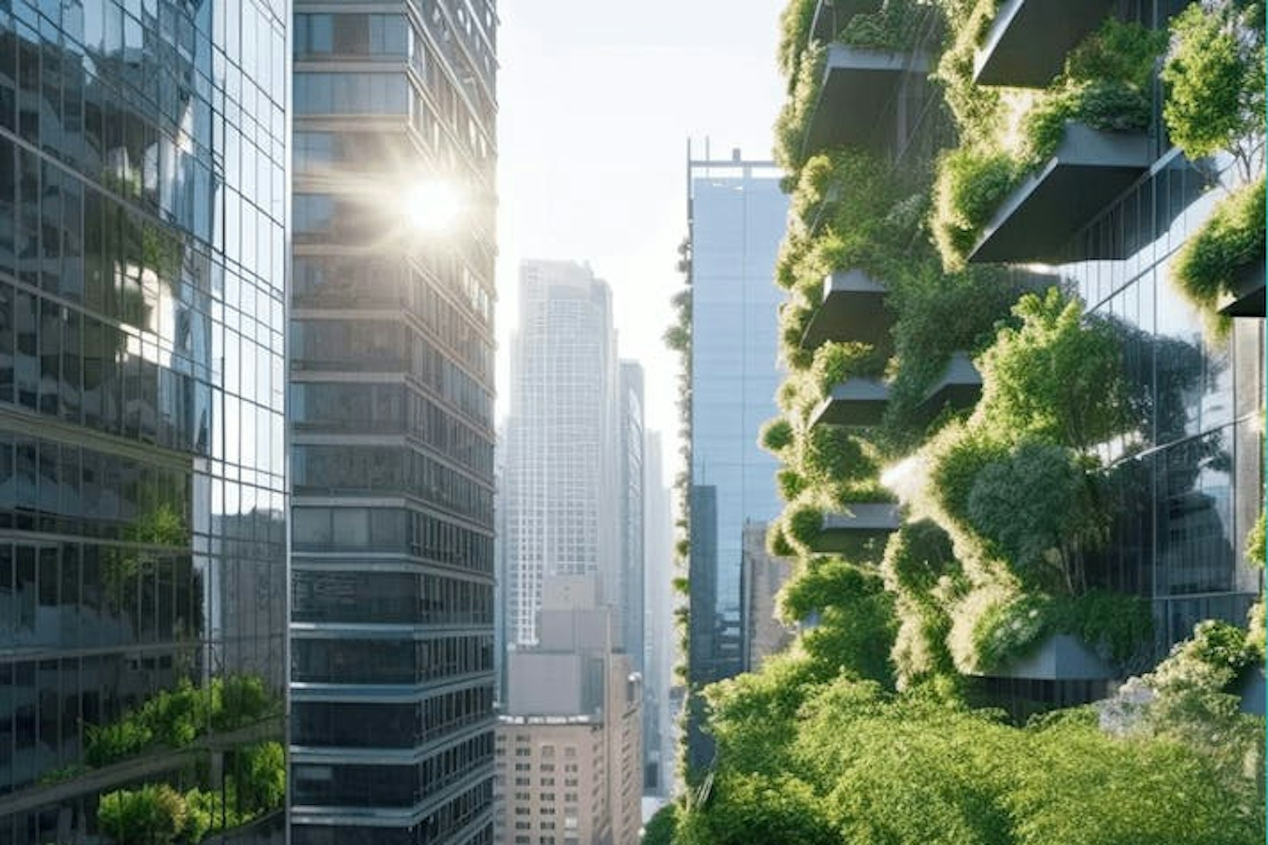 Photo of a sustainable city