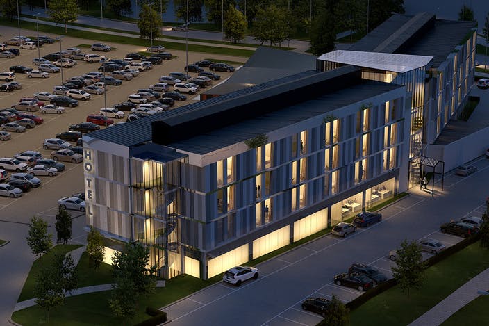 Photo of AirportCity Stockholm from above