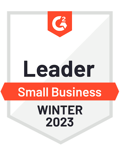 Meltwater G2 badge smb leader Winter 2023
