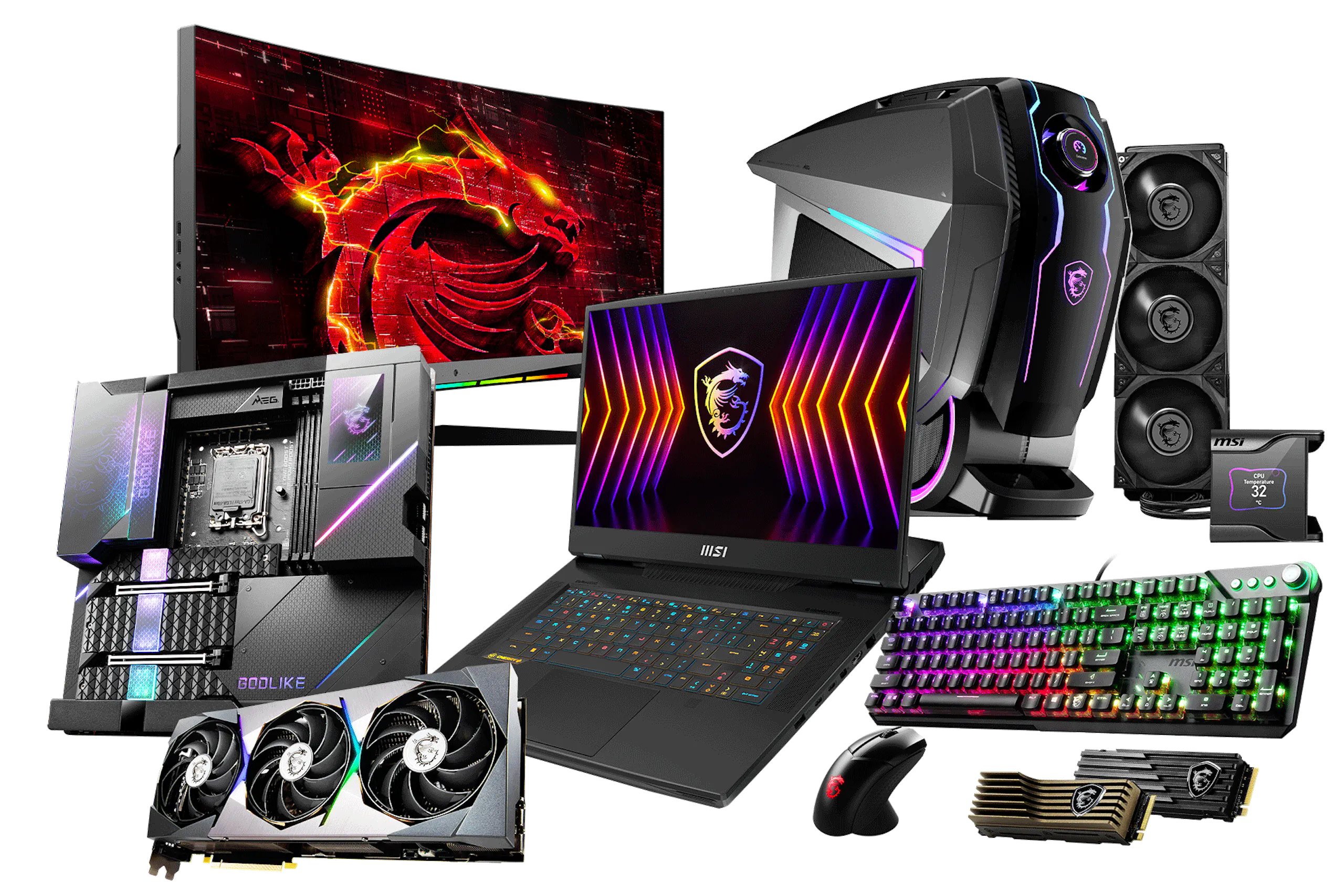 Collage of technical gaming devices