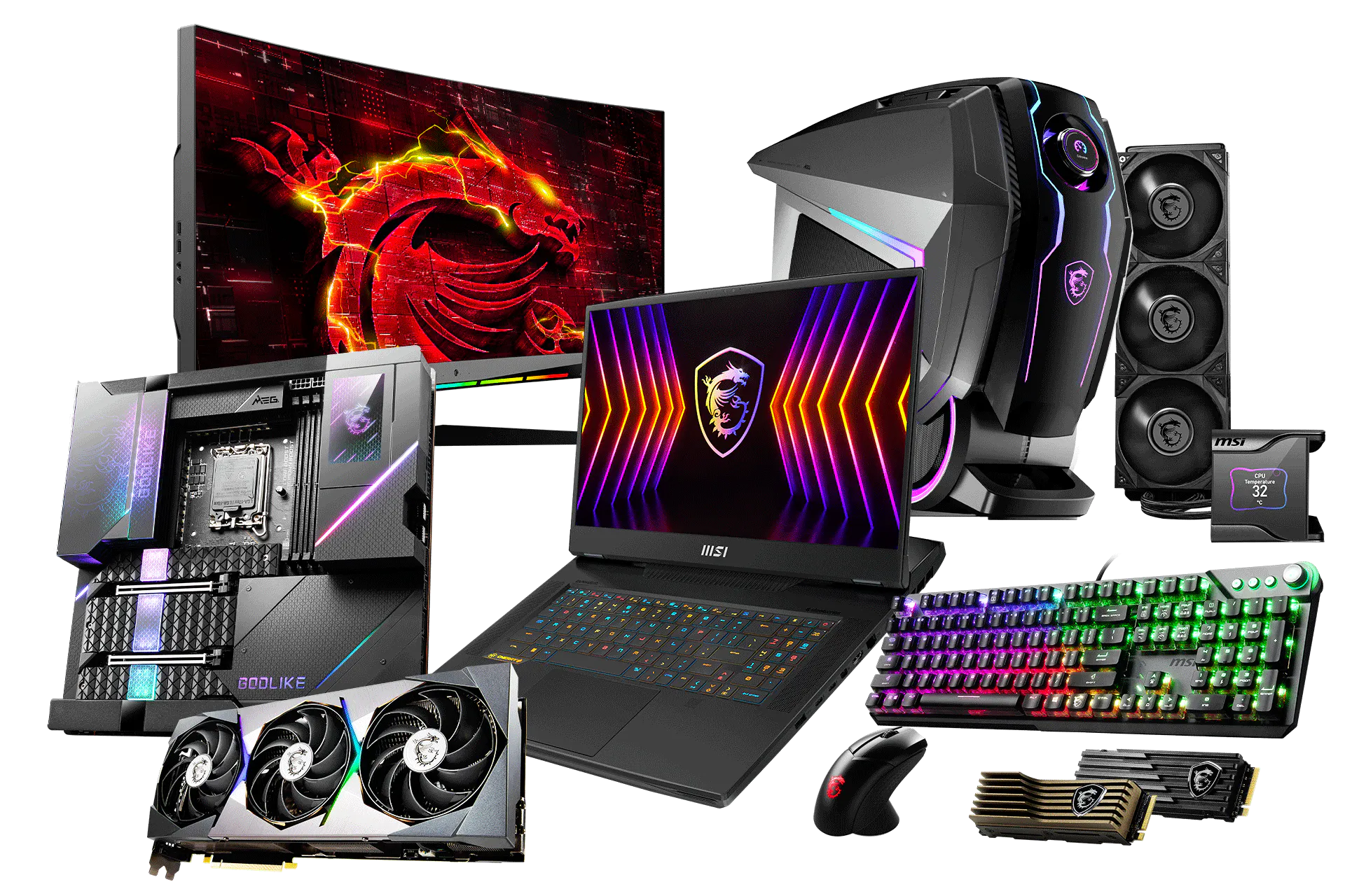 Collage of technical gaming devices