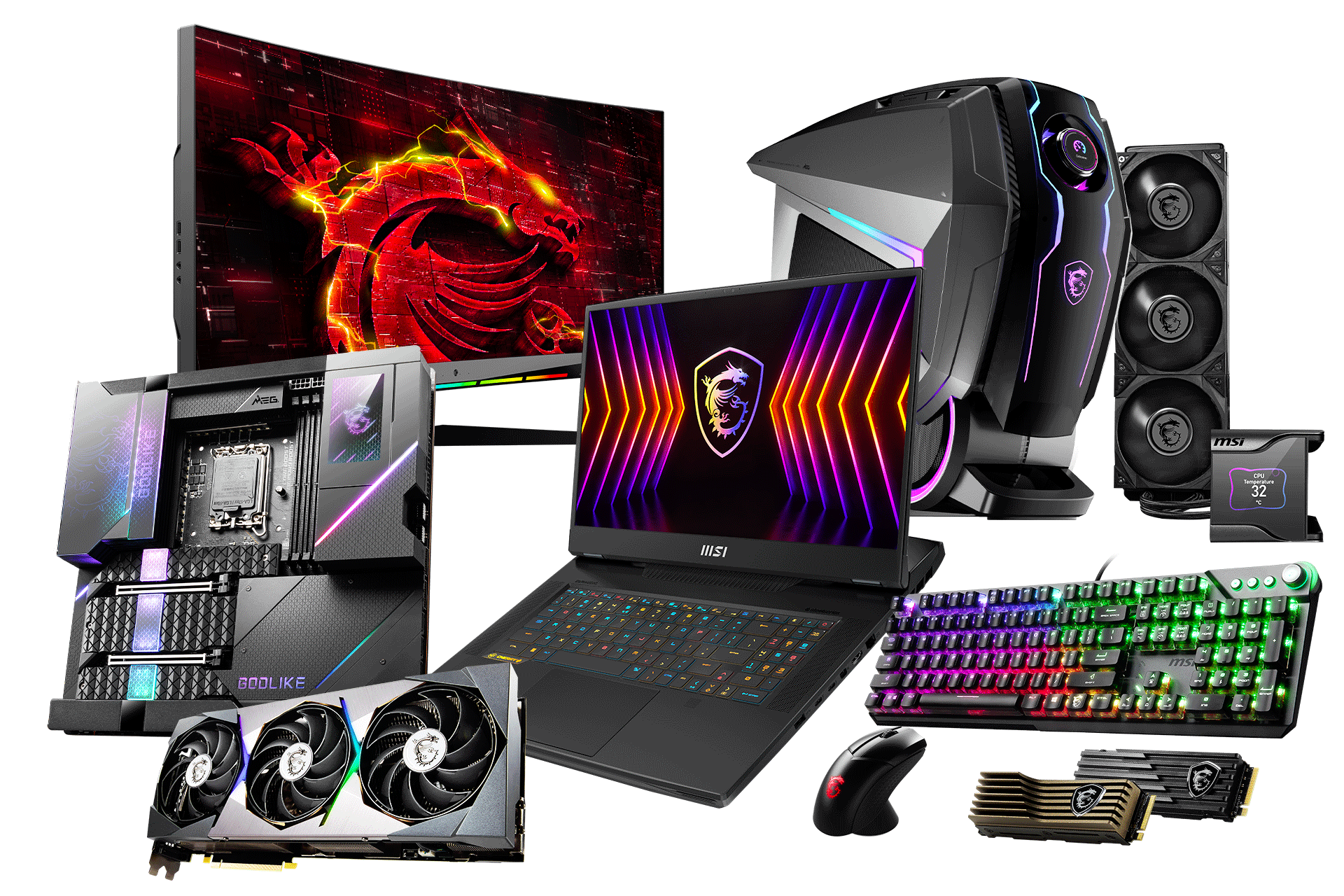 Collage of technical gaming devices