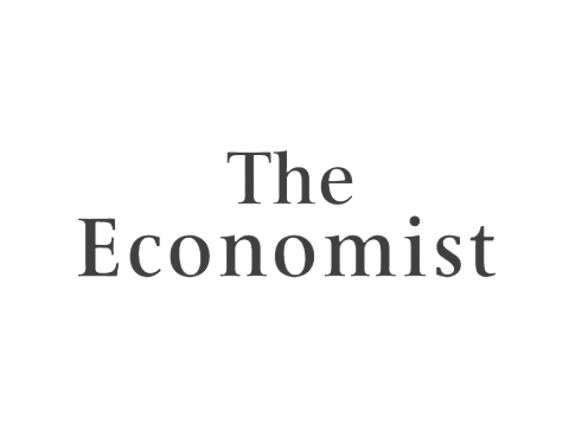 The Economist black logo