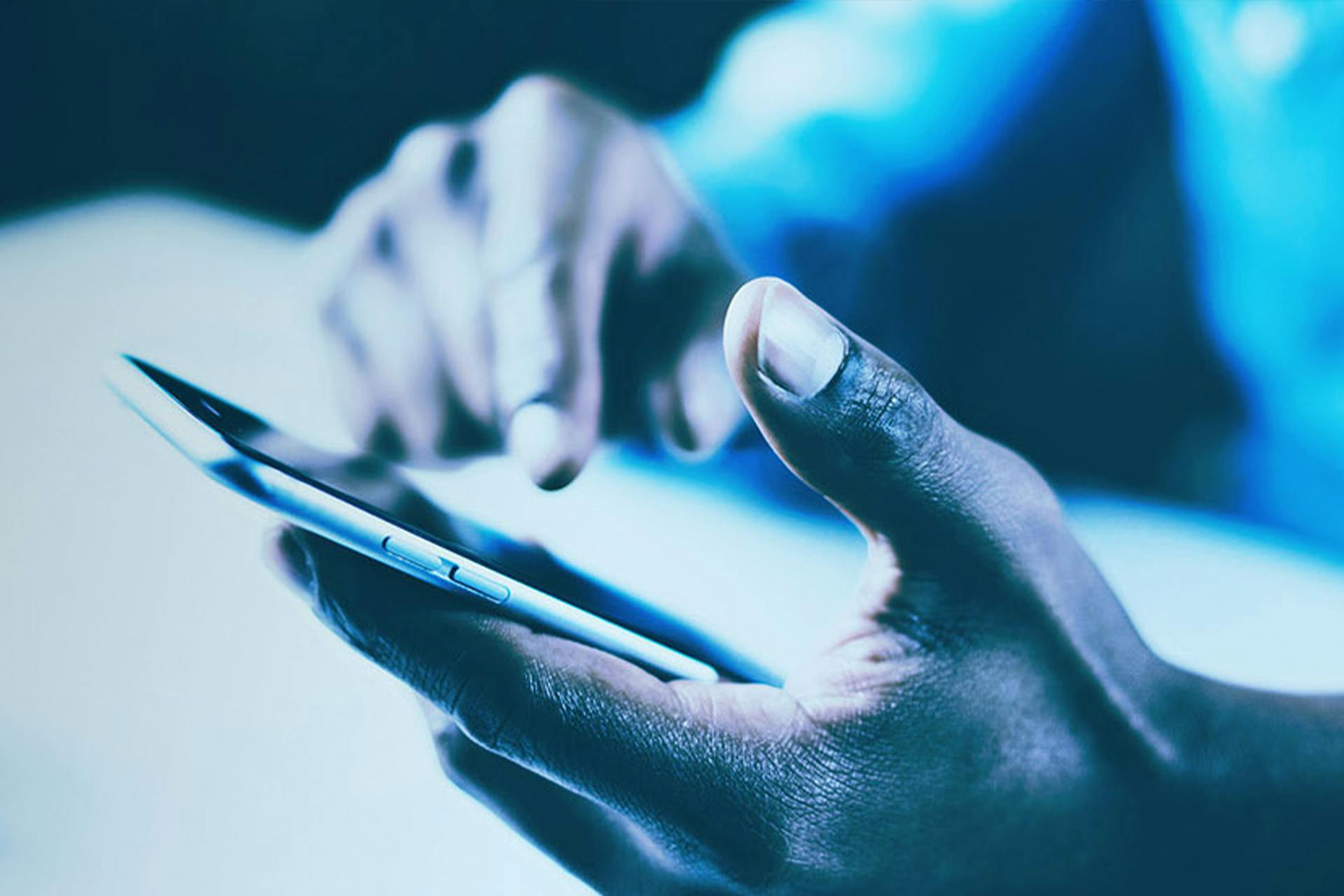 Photo of someone scrolling on their smartphone