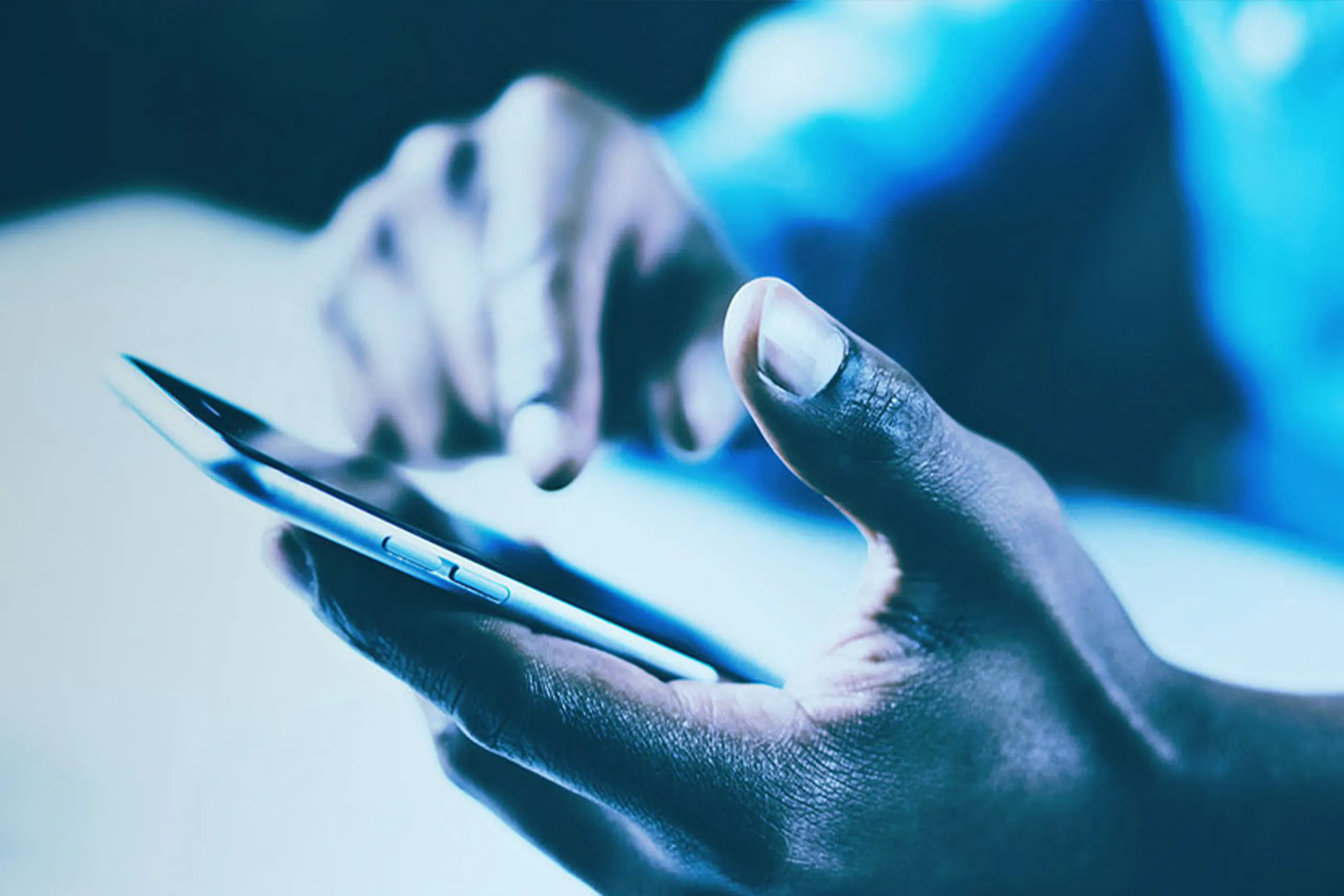 Photo of someone scrolling on their smartphone