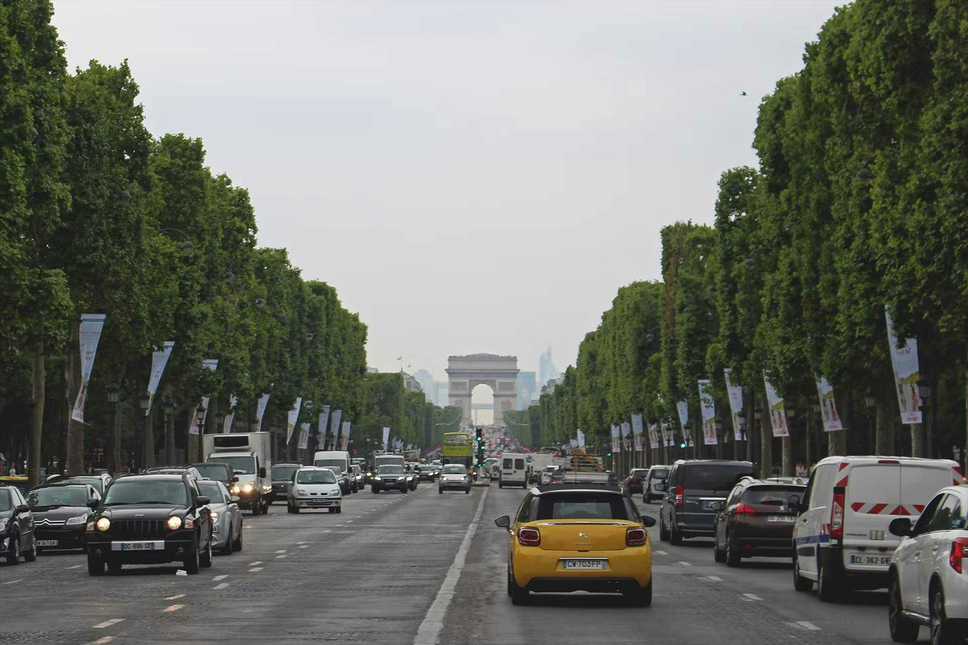 Photo de l'Avenue des Champs Elysées à Paris