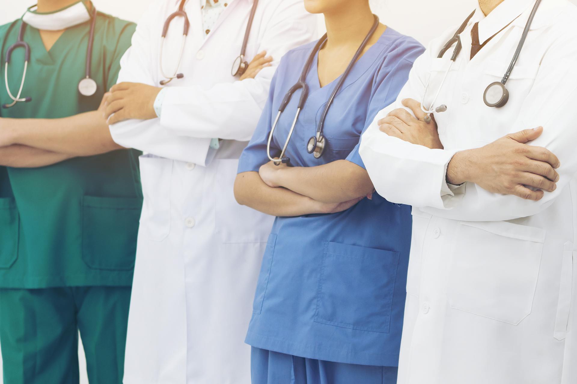 photo of medical personell lined up